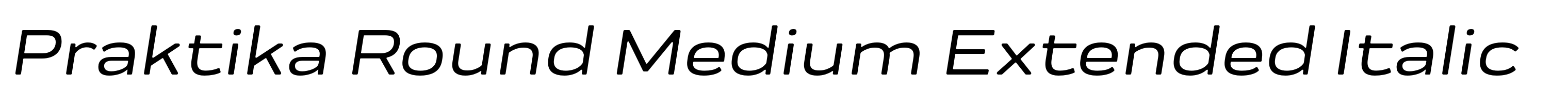 Praktika Round Medium Extended Italic
